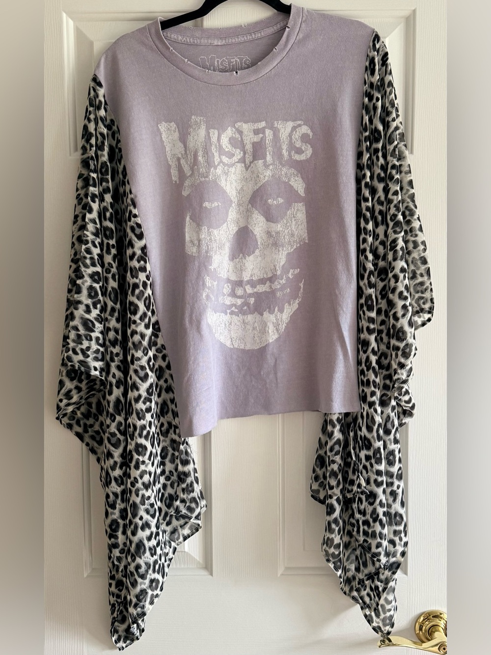 MISFITS Custom Upcycled Poncho Top OSFM